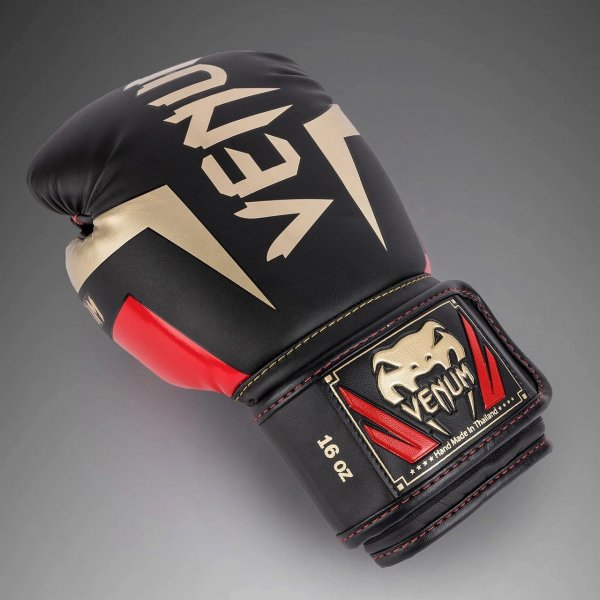 Photo4: VENUM Boxing Glove ELITE Black/Gold/Red (4)