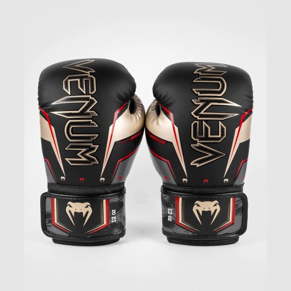 Photo2: VENUM Boxing Glove ELITE EVO Black/Gold/Red (2)