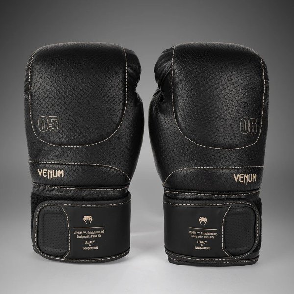Photo4: VENUM Boxing Glove IMPACT EVO SCALES Black (4)