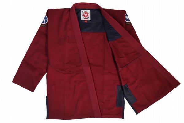 Photo2: BULLTERRIER Jiu Jitsu Gi BASIC R2 Wine (2)