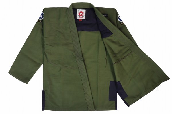 Photo2: BULLTERRIER Jiu Jitsu Gi BASIC R2 Army Green (2)