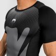 Photo4: VENUM Rashguard ATTACKShort Sleeve Black/Gray (4)