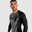 Photo4: VENUM Rashguard ATTACK Long Sleeve Black/Gray (4)