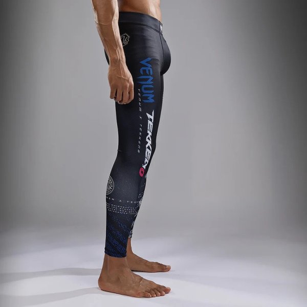 Photo4: VENUM x TEKKEN8 Long Spats PAUL PHOENIX Black/Blue (4)