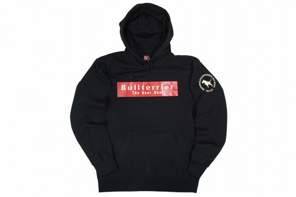 Photo1: BULL TERRIER Hoodie Parka BASIC LOGO Black (1)