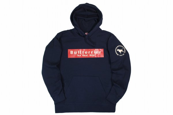 Photo1: BULL TERRIER Hoodie Parka BASIC LOGO Dark Navy (1)