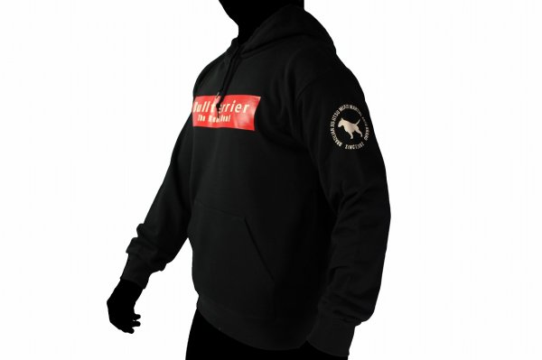 Photo5: BULL TERRIER Hoodie Parka BASIC LOGO Black (5)