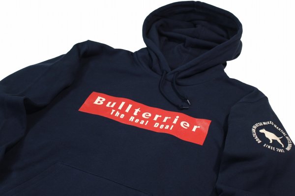 Photo3: BULL TERRIER Hoodie Parka BASIC LOGO Dark Navy (3)