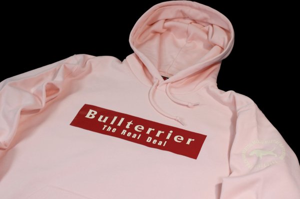 Photo3: BULL TERRIER Hoodie Parka BASIC LOGO Light Pink (3)