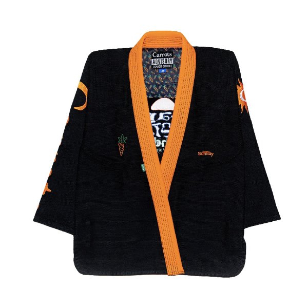 Photo1: CARROTS × SUNDAY GROCERY STORE Jiu-Jitsu Gi Black (1)