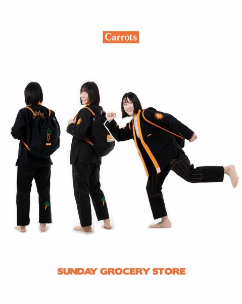 Photo18: CARROTS × SUNDAY GROCERY STORE Jiu-Jitsu Gi Black (18)