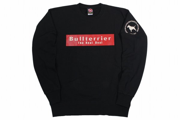 Photo1: BULL TERRIER Sweatshirt BASIC LOGO Black (1)