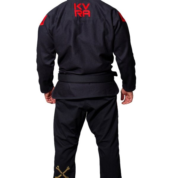 Photo5: KVRA Jiu-Jitsu Gi FICHA BORDADOS Black (5)