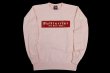 Photo1: BULL TERRIER Sweatshirt BASIC LOGO Light Pink (1)
