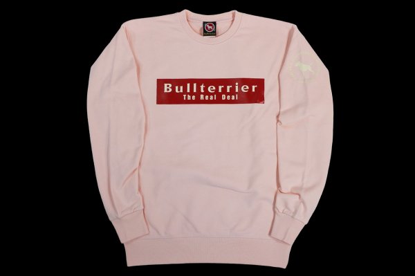 Photo1: BULL TERRIER Sweatshirt BASIC LOGO Light Pink (1)