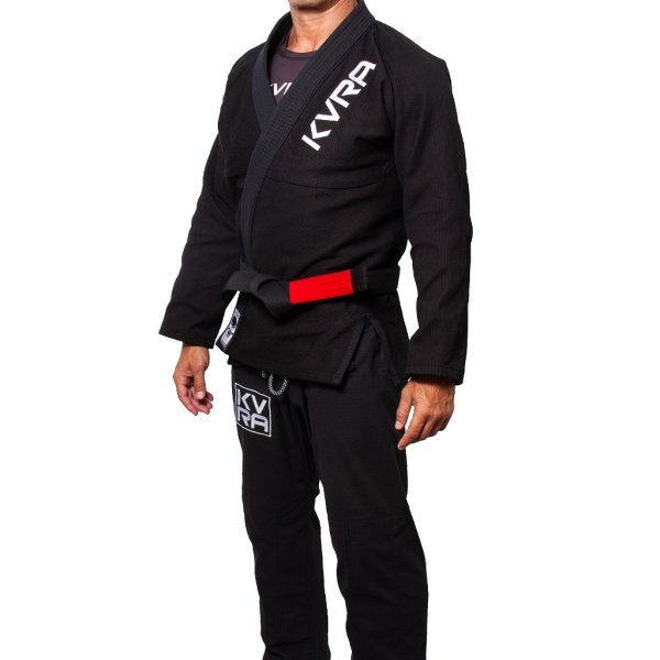 Photo3: KVRA Jiu-Jitsu Gi FICHA BORDADOS Black (3)