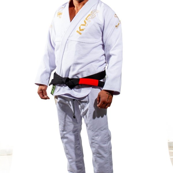 Photo3: KVRA Jiu-Jitsu Gi GOLD ARTE White (3)