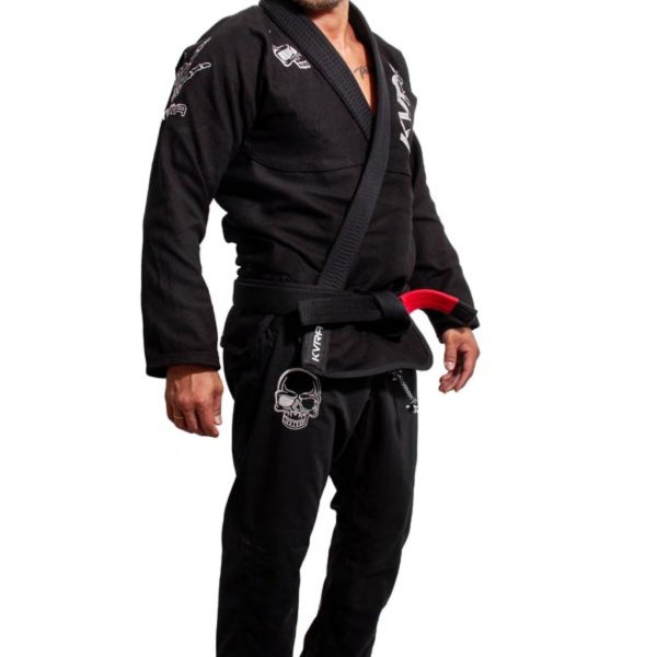Photo3: KVRA Jiu-Jitsu Gi SILVER ARTE Black (3)