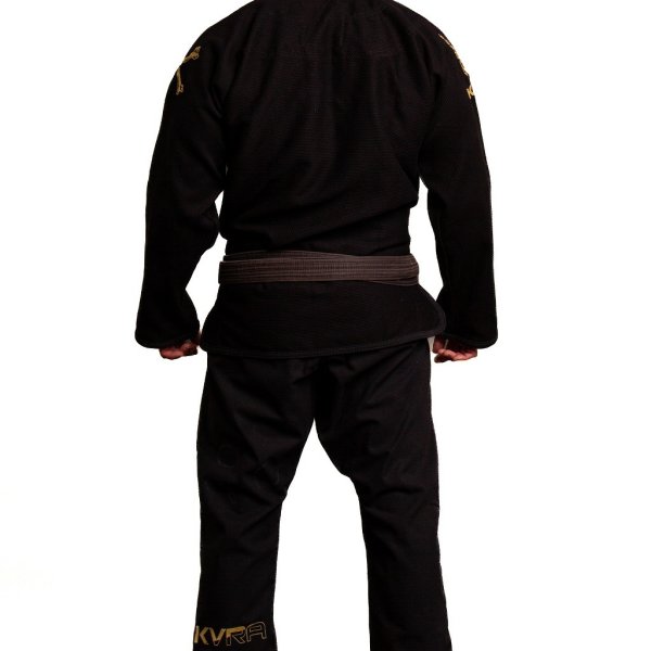 Photo5: KVRA Jiu-Jitsu Gi GOLD ARTE Black (5)
