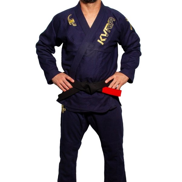 Photo2: KVRA Jiu-Jitsu Gi GOLD ARTE Navy (2)