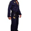 Photo3: KVRA Jiu-Jitsu Gi GOLD ARTE Navy (3)
