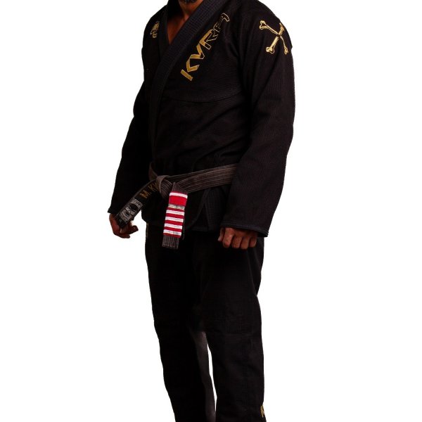 Photo4: KVRA Jiu-Jitsu Gi GOLD ARTE Black (4)