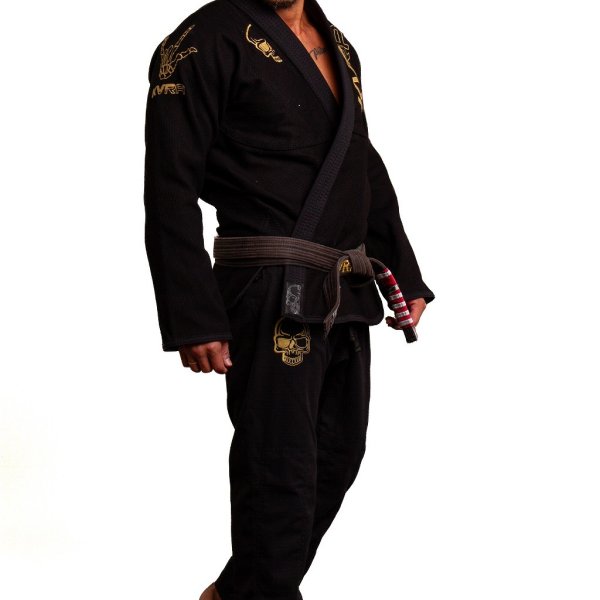 Photo3: KVRA Jiu-Jitsu Gi GOLD ARTE Black (3)