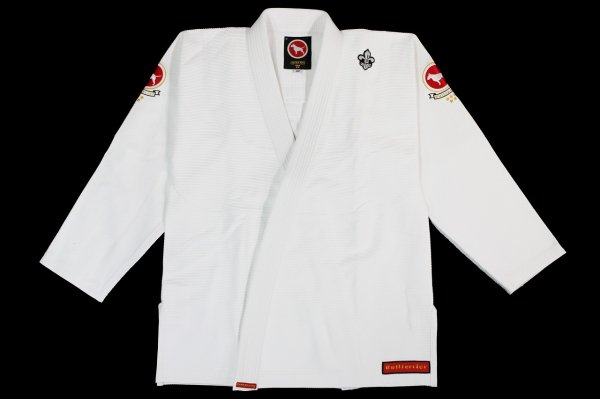 Photo1: BULLTERRIER Jiu-Jitsu Gi FIVE STAR White (1)