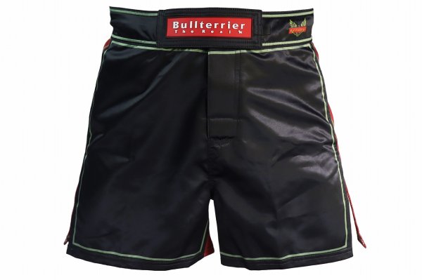 Photo2: BULL TERRIER Fight Shorts Short Fit TRADITIONAL 4.0 Black (2)