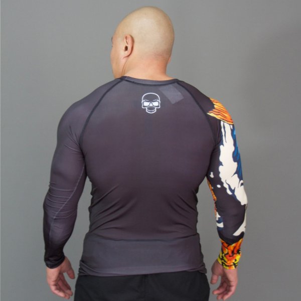 Photo3: KVRA Rashguard CARP Long Sleeve Black (3)