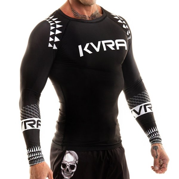 Photo2: KVRA Rashguard MOMOA Long Sleeve Black (2)