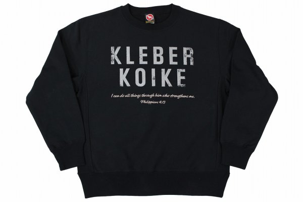 Photo1: BULL TERRIER Kleber Koike LIVE TO FIGHT Sweatshirts Black (1)