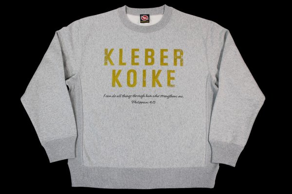 Photo1: BULL TERRIER Kleber Koike LIVE TO FIGHT Sweatshirts Ash (1)