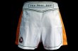 Photo3: BULL TERRIER Fight Shorts Short Fit TRADITIONAL 4.0 White/Orange (3)