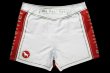Photo5: BULL TERRIER Fight Shorts Short Fit TRADITIONAL 4.0 White/Red (5)