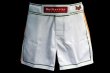 Photo1: BULL TERRIER Fight Shorts Short Fit TRADITIONAL 4.0 White/Orange (1)