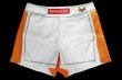 Photo4: BULL TERRIER Fight Shorts Short Fit TRADITIONAL 4.0 White/Orange (4)