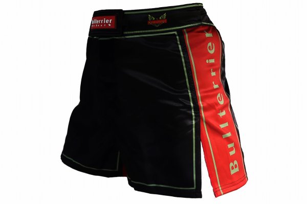 Photo2: BULL TERRIER Fight Shorts Short Fit TRADITIONAL 4.0 Black (2)