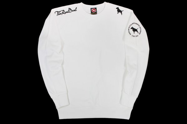Photo1: BULL TERRIER Sweatshirt MOCOLOGO White (1)