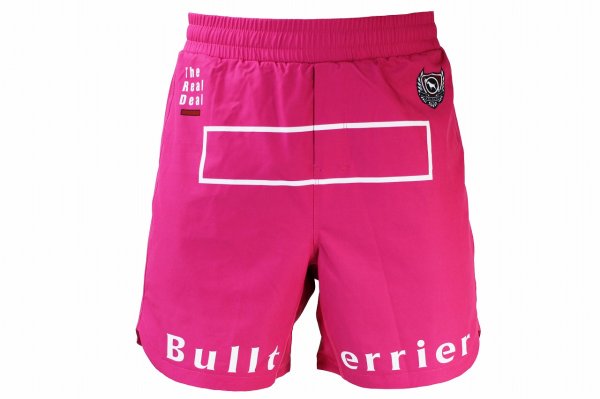 Photo1: BULL TERRIER Fight Shorts FIGHT&SPORTS Pink (1)