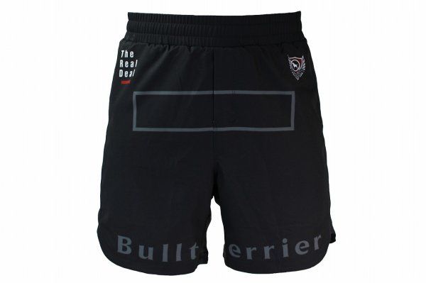Photo1: BULL TERRIER Fight Shorts FIGHT&SPORTS Black (1)
