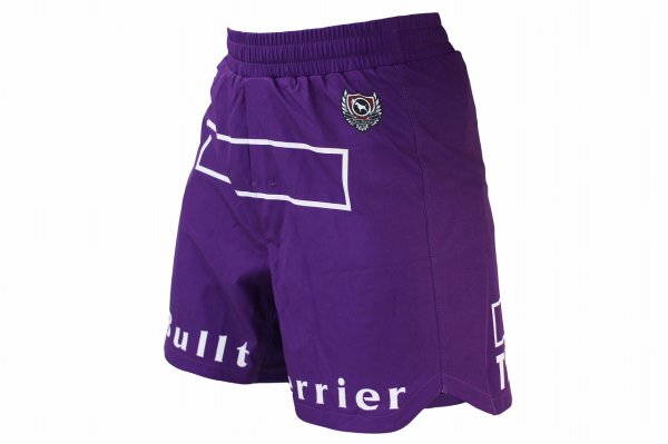 Photo2: BULL TERRIER Fight Shorts FIGHT&SPORTS Purple (2)