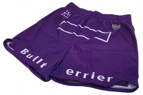 Photo7: BULL TERRIER Fight Shorts FIGHT&SPORTS Purple (7)