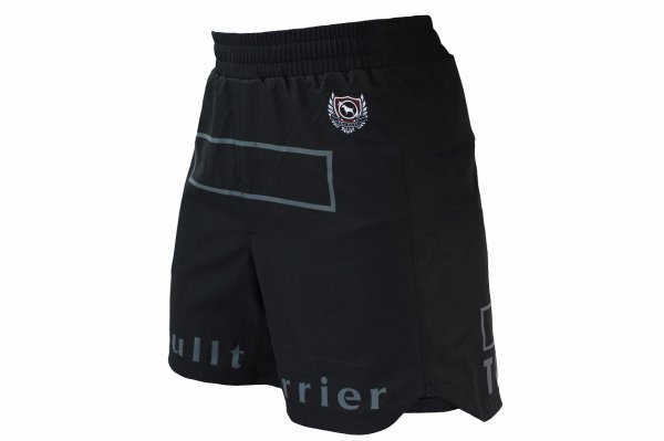 Photo2: BULL TERRIER Fight Shorts FIGHT&SPORTS Black (2)