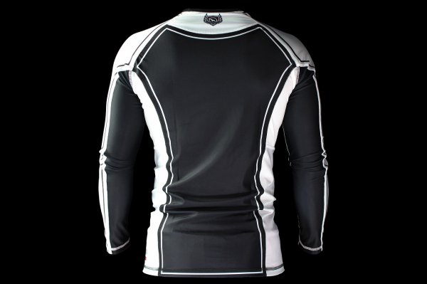Photo3: BULL TERRIER Rashguard RANK 4.0 Long Sleeve White (3)