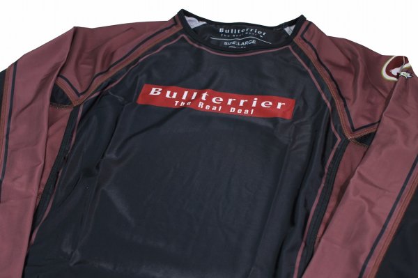 Photo6: BULL TERRIER Rashguard RANK 4.0 Long Sleeve Brown (6)