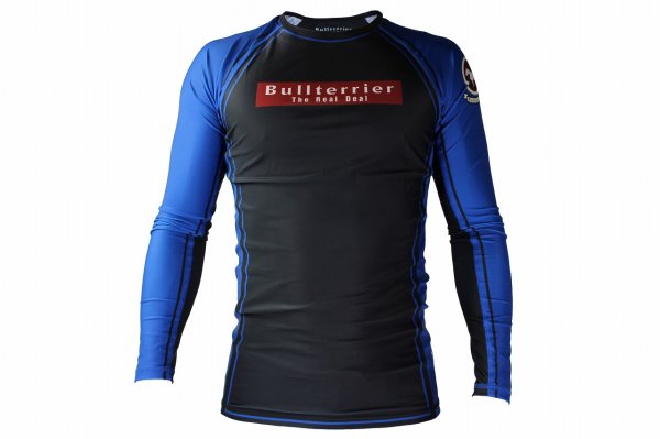 Photo1: BULL TERRIER Rashguard RANK 4.0 Long Sleeve Blue (1)