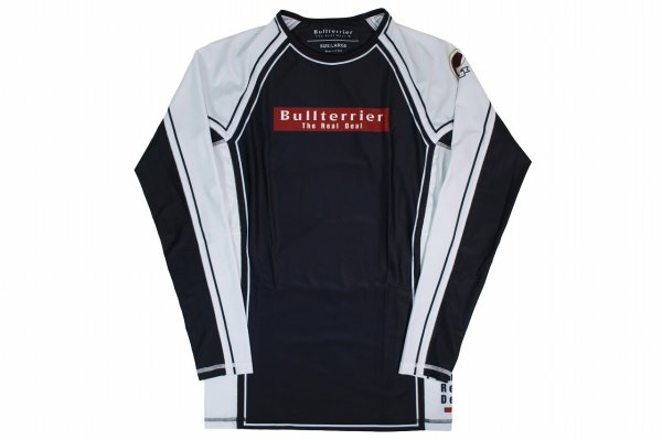 Photo4: BULL TERRIER Rashguard RANK 4.0 Long Sleeve White (4)