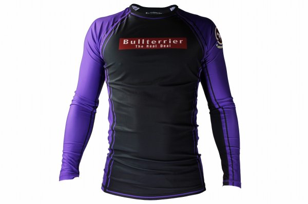 Photo1: BULL TERRIER Rashguard RANK 4.0 Long Sleeve Purple (1)