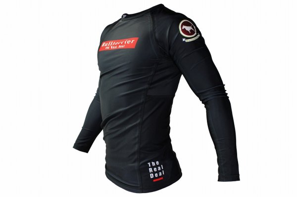 Photo2: BULL TERRIER Rashguard RANK 4.0 Long Sleeve Black (2)